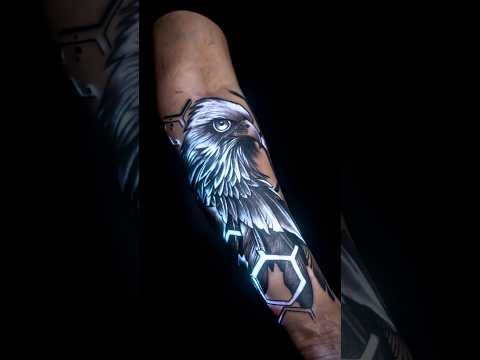 Realistic Eagle Tattoo on Arm 🦅🔥| Kamz Inkzone #trending #tattoo #armtattoodesign #shortsfeed
